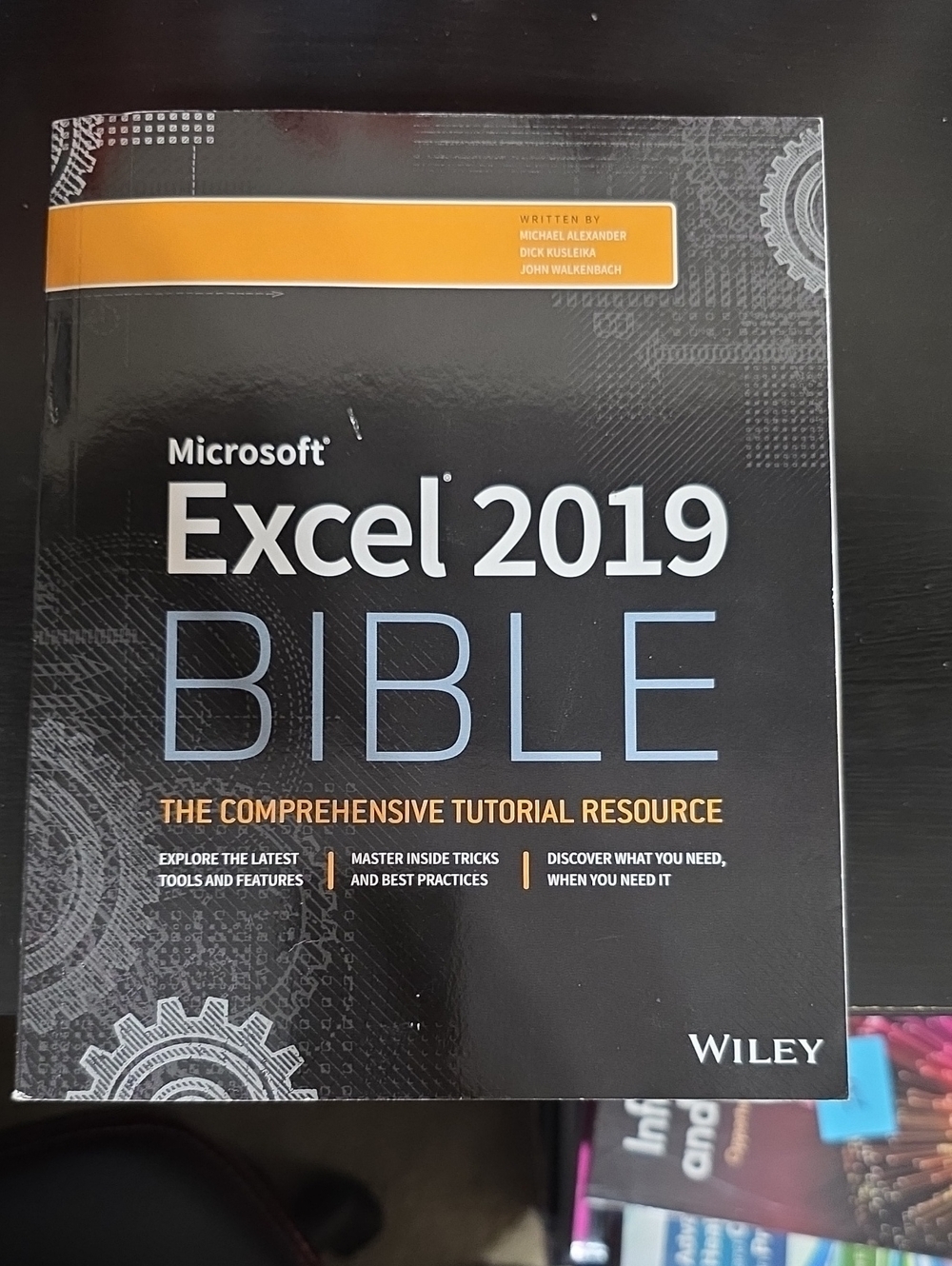 Microsoft Excel 2019 Bible - Black with Orange Accents